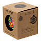 Pallina albero Natale Alizeh glitterata turchese cartapesta 80 mm s4