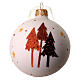 Palline di Natale set 6pz in vetro alberi pois stelle 80 mm s3