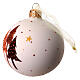 Palline di Natale set 6pz in vetro alberi pois stelle 80 mm s4