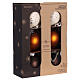 Bolas cores várias quentes e branco vidro efeito opaco 8 cm s5
