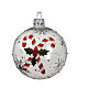 Clear glass Christmas ball with candy canes, 3 in s1