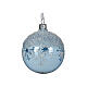 Christmas ball with snow and snowflakes, three colours, 3 in s3