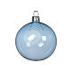 Clear glass Christmas ball, three colours, 3 in s3