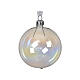 Bola vidrio transparente 80 mm tres colores surtidos s4