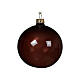 Boule sapin Noël verre soufflé 80 mm transparent coloris assortis s1