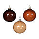 Boule sapin Noël verre soufflé 80 mm transparent coloris assortis s2