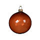 Boule sapin Noël verre soufflé 80 mm transparent coloris assortis s4