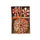 Décorations sapin diam. max 11 cm étoiles assorties paille 9 pcs s7