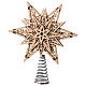 Puntale 25 cm stella albero Natale colori caldi s1