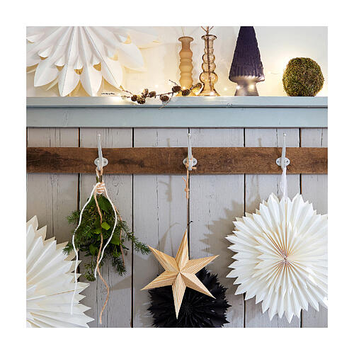 Wooden Christmas star, 12x3.5 in 2