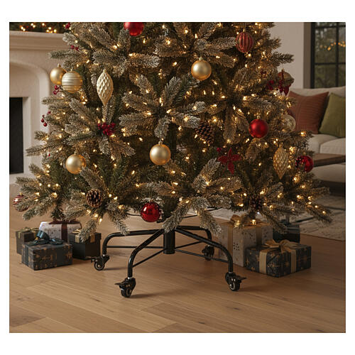 Metal tree base on wheels, 24 in 2