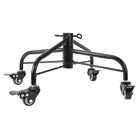 Podstawa choinki metalowa z kółkami, 60 cm
