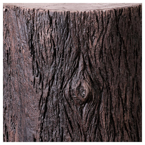 Weihnachtsbaumständer dekorativ – Baumstamm, 36 × 36 × 53 cm, für künstliche Weihnachtsbäume bis 240 cm 5