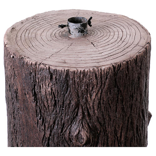Weihnachtsbaumständer dekorativ – Baumstamm, 36 × 36 × 53 cm, für künstliche Weihnachtsbäume bis 240 cm 6