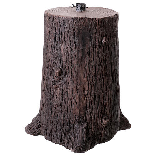 Log-shaped base for Christmas trees up to 95 in, 14x14x21 in 1