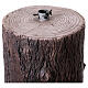 Log-shaped base for Christmas trees up to 95 in, 14x14x21 in s6