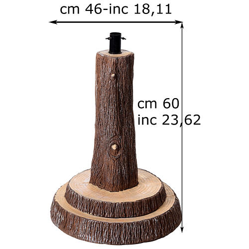 Base tronc sapin de Noël 210-240 cm 45x60 cm 4