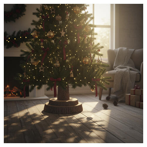 Base tronc sapin de Noël 210-240 cm 45x60 cm 2