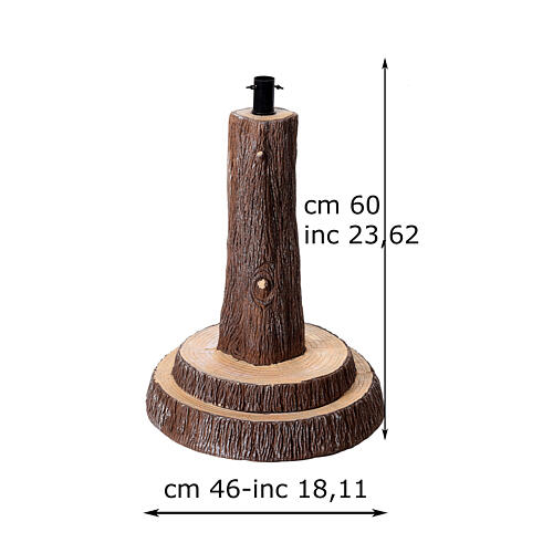 Base tronc sapin de Noël 210-240 cm 45x60 cm 3