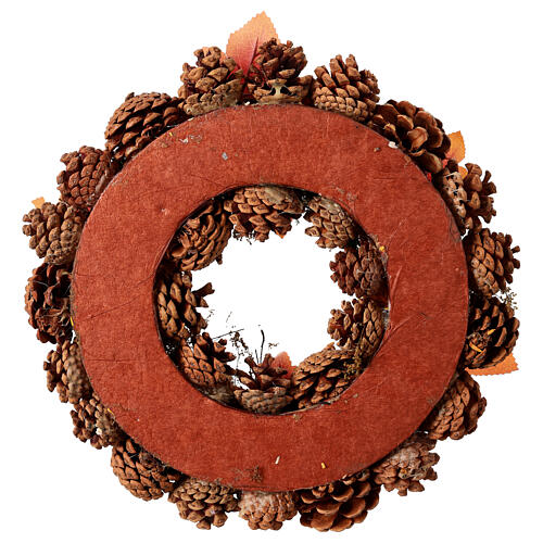 Adventskranz mit Blättern und Beeren – Ø 34 cm 4