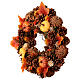 Fall wreath with leaves and berries, 14 in diameter s3