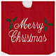 Copribase albero di Natale con scritta rosso bianco  90 cm s2