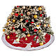 Couverture pour base sapin Noël flocons de neige et renne 90 cm s2