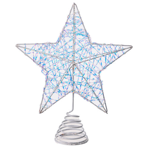 Punta estrella metal blanco 20x20 cm 3