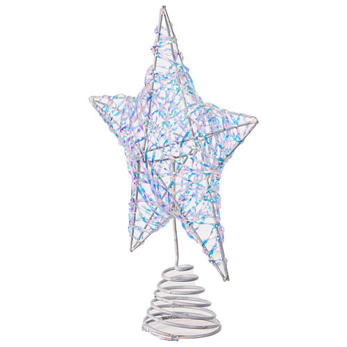 White metal star tree topper 20x20 cm 2