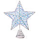 White metal star tree topper 20x20 cm s1