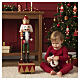 Wooden nutcracker music box, 12x4x4 in s2