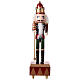 Wooden nutcracker with music box 30x10x10 cm s1