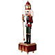 Wooden nutcracker with music box 30x10x10 cm s3