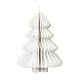 Tree-shaped Christmas ornament, 100% FSC white paper, 3 in s1