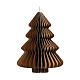 Decorazioni albero di Natale color sabbia 8 cm 100% FSC s1