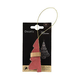 Árvore de papel 100% FSC para decoração árvore Natal 8 cm