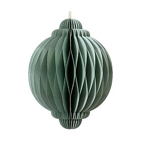 Decoración esférica navideña papel 100% FSC 8 cm color menta