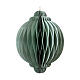 Spherical Christmas decoration 100% FSC paper 8 cm mint color s1