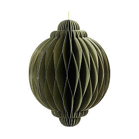 Green Christmas tree decoration, 100% FSC paper ball, 3 in