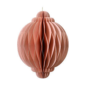 Pink Christmas tree decoration, 100% FSC paper ball, 3 in