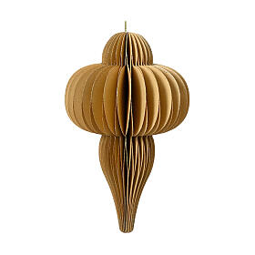 Sand-coloured Christmas decoration, 100% FSC paper, h 3 in