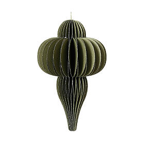 Green Christmas tree decoration, 100% FSC paper, h 3 in