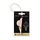 Decorazione h 8 cm albero di Natale colore rosa carta 100% FSC s2