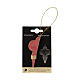 Red Christmas tree decoration 100% FSC paper 8 cm h s2