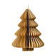 Paper ornament, 100% FSC, sand-coloured Christmas tree, 6 in s1