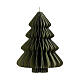 Décoration verte h 15 cm sapin de Noël papier 100% FSC s1