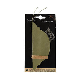 Addobbo carta albero di natale palla verde 15 cm 100% FSC