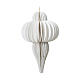 White Christmas tree decoration, 100% FSC paper, h 6 in s1