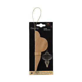 Hazelnut Christmas tree decoration 100% FSC paper h 15 cm