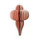 Decorazione h 15 cm colore rosa albero di Natale carta 100% FSC s1